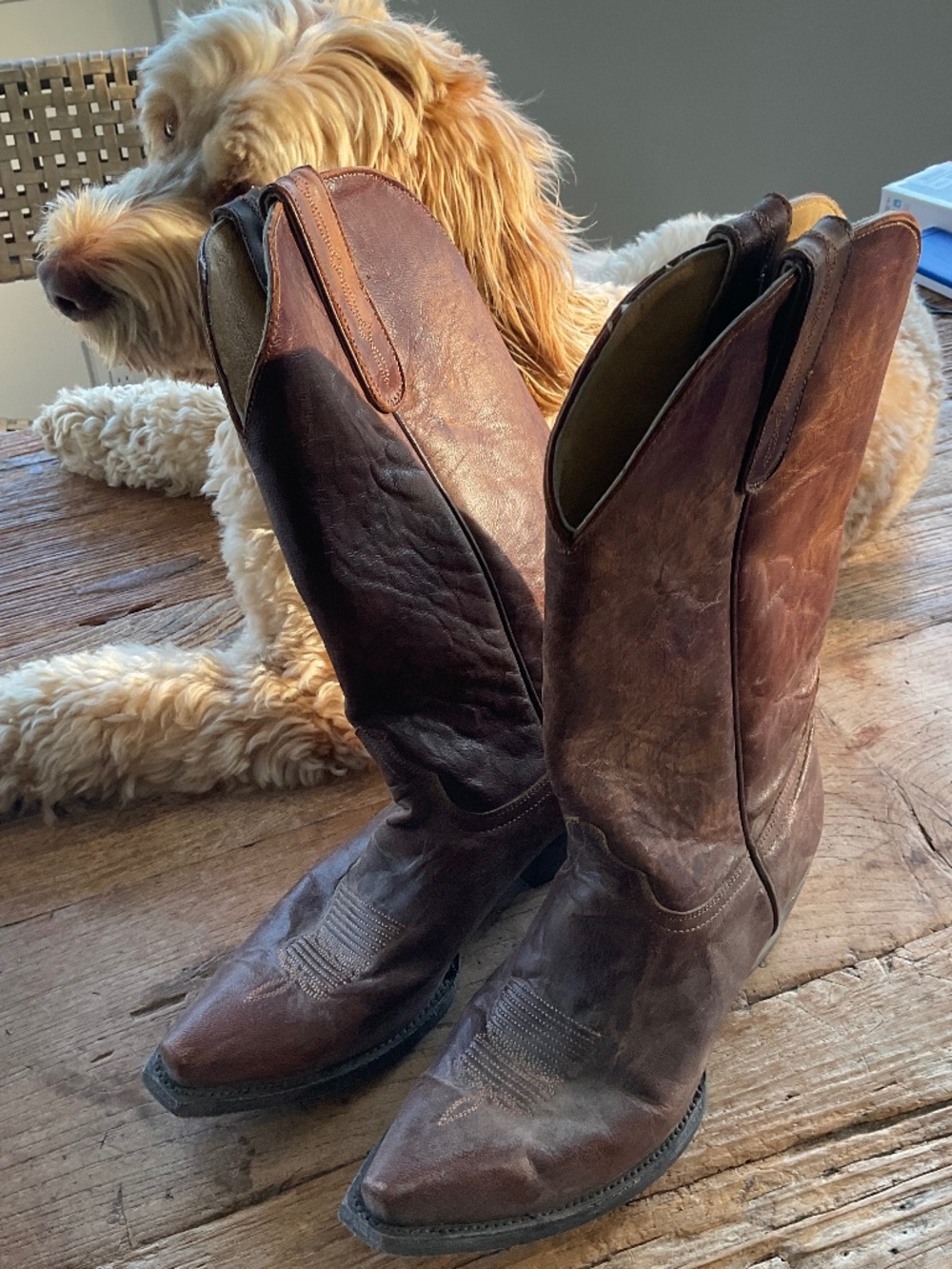 COWBOY BOOTS BROWN SIZE 10B